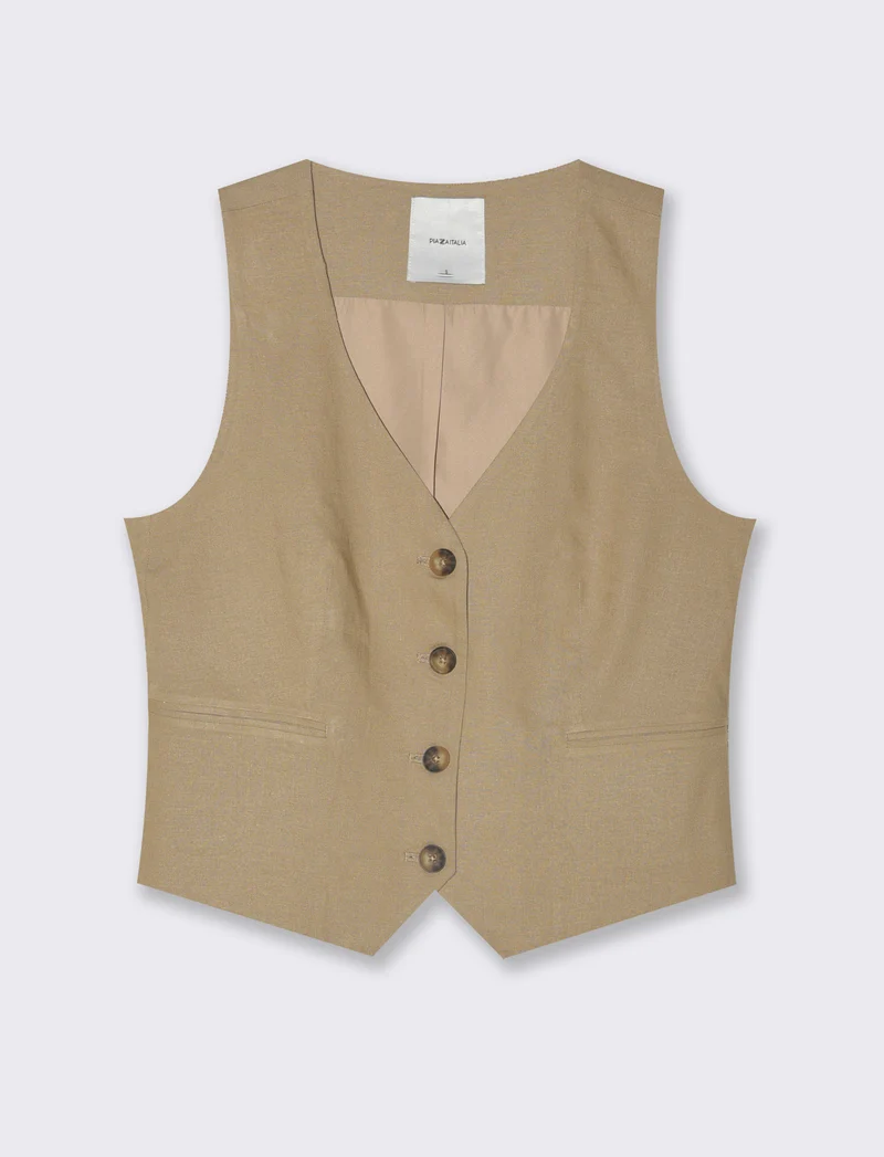 Gilet da donna - Caramello