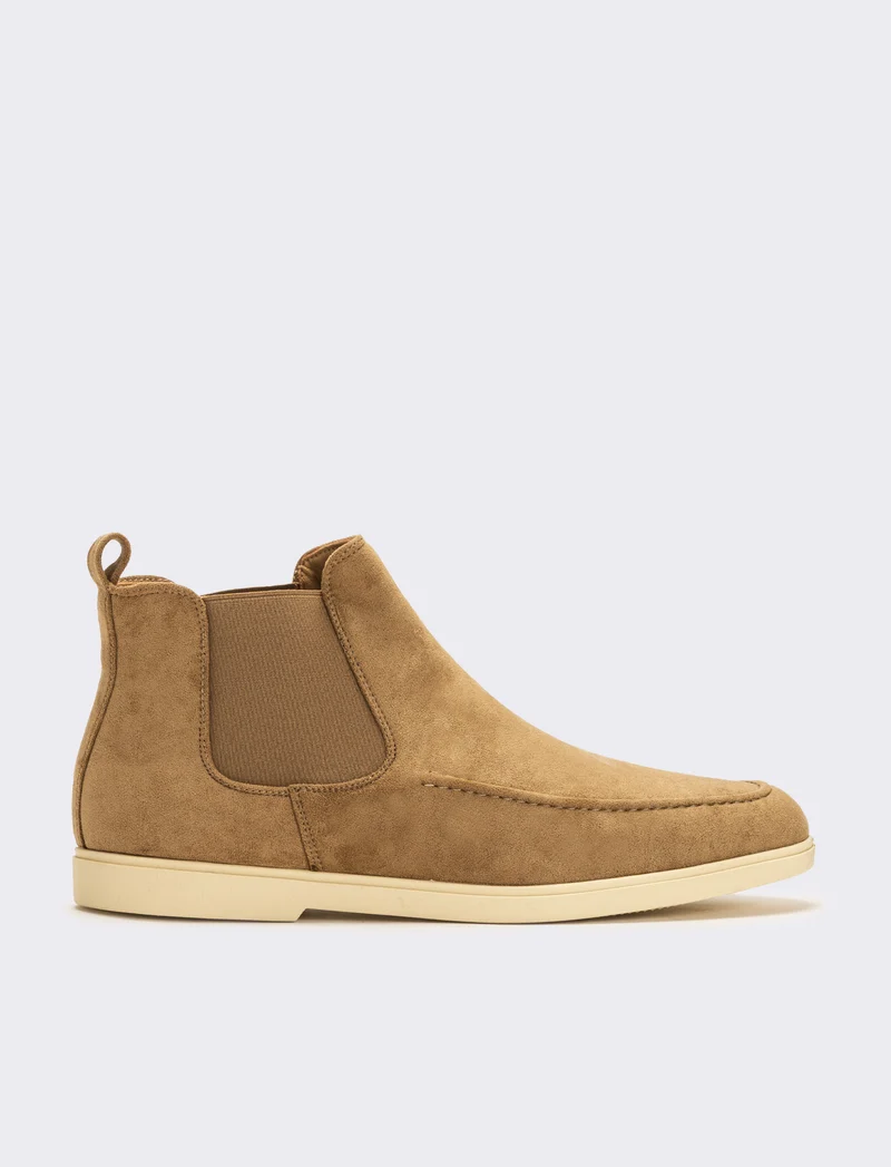 Scarpa con fasce elastiche da uomo - Grigio tortora