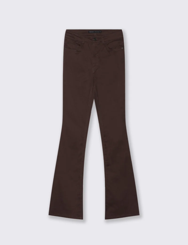 JEANS BOOTCUT VITA REGOLARE - Marrone