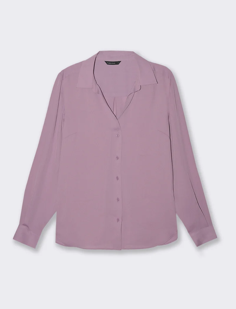 CAMICIA BASICA - Viola malva