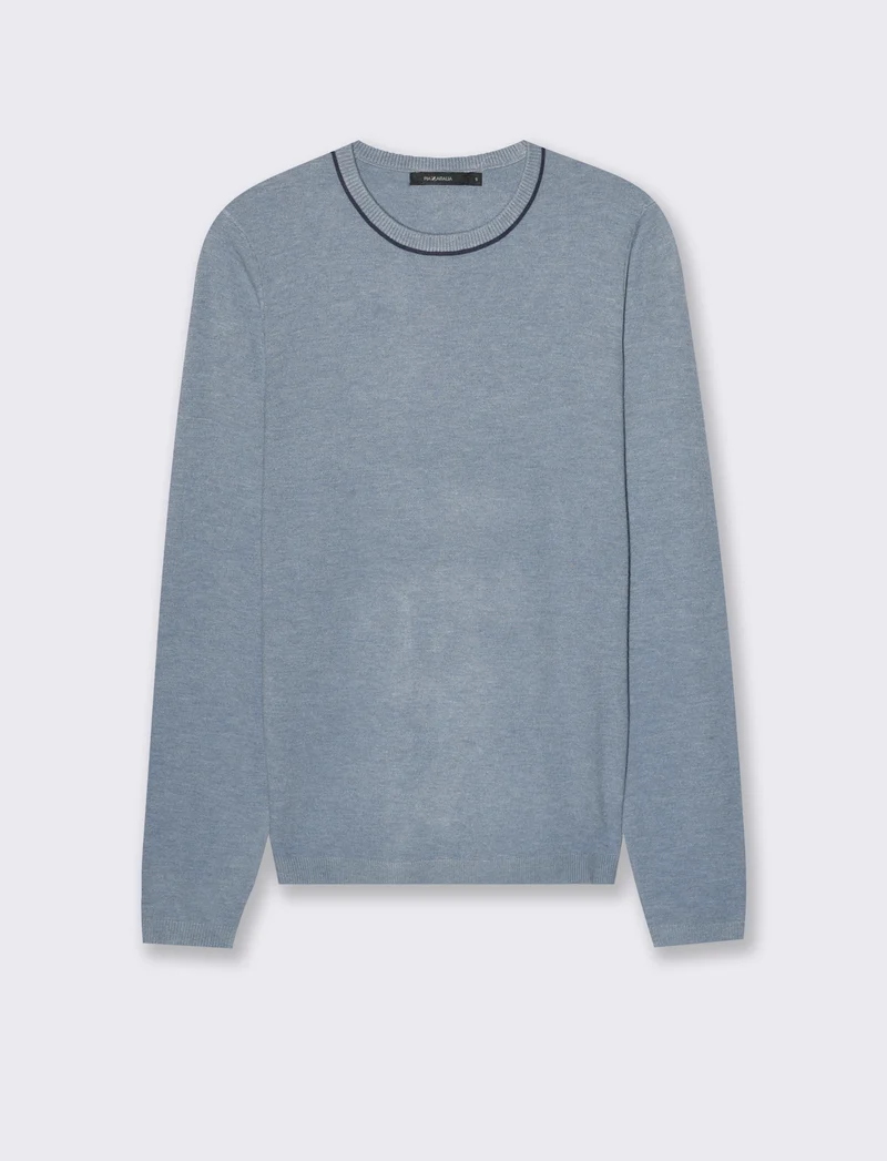 PULLOVER BASICO - Denim