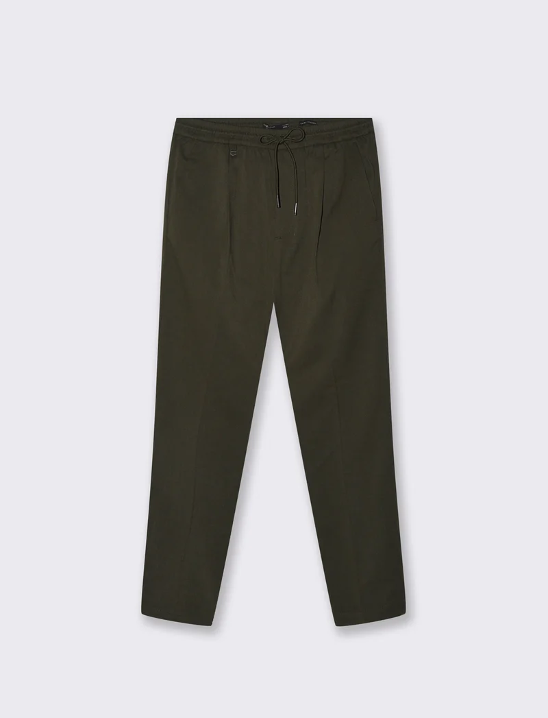 PANTALONI CHINO JOGGER - Verde scuro