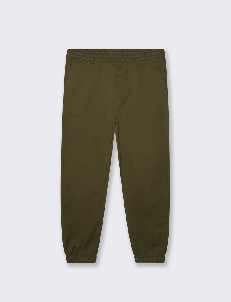 PANTALONI CON VITA JOGGER - Verde militare