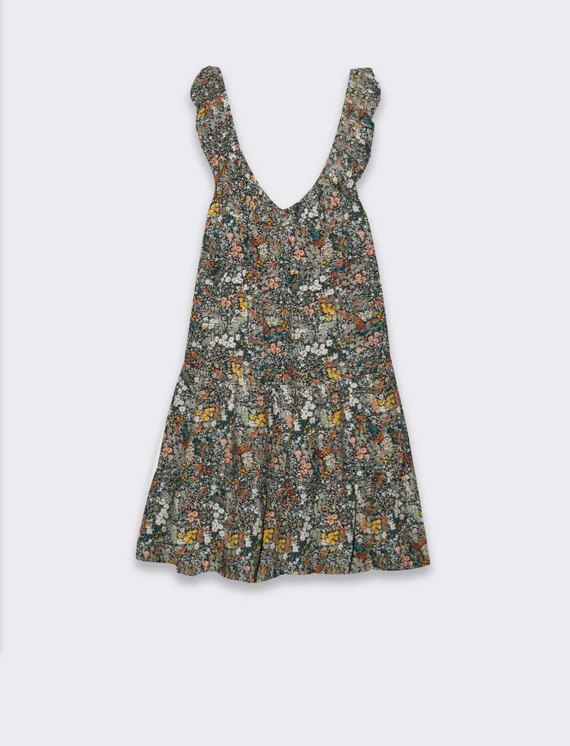 Vestito corto con rouches da donna - var 2