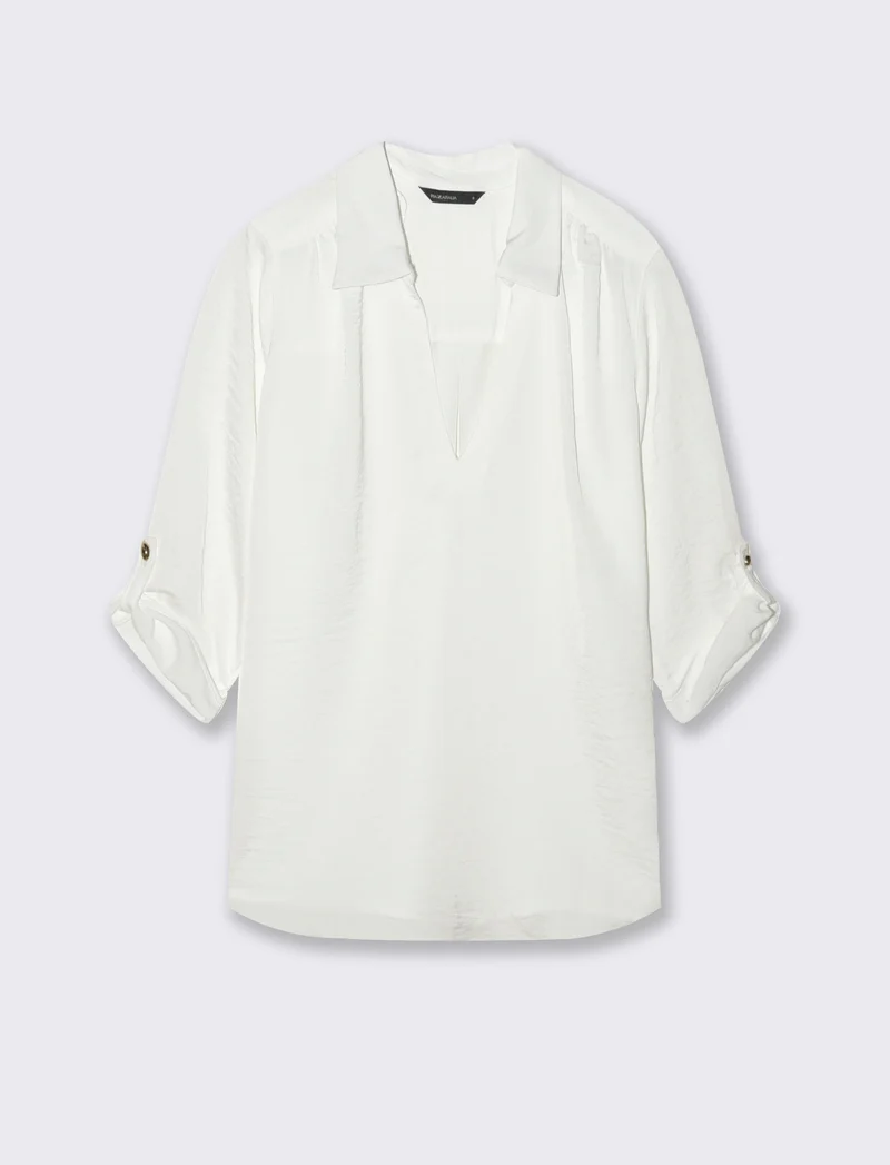 CASACCA CON MANICA A 3/4 - Bianco latte