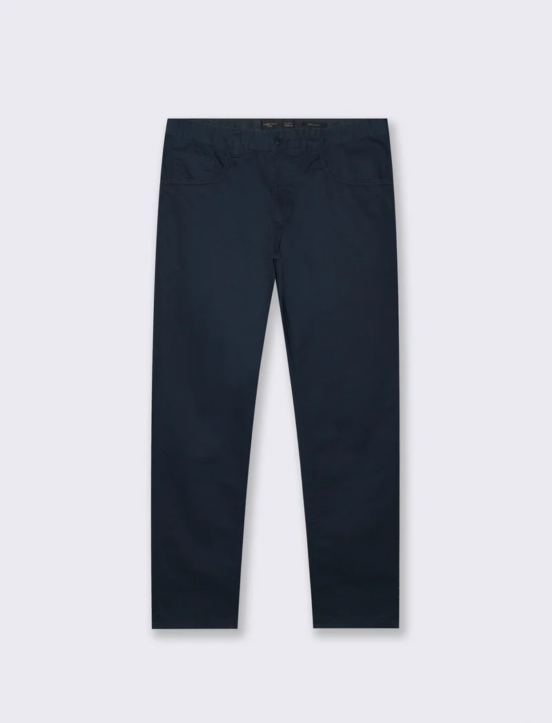 PANTALONI BASIC 5 TASCHE REGULAR FIT - Blu