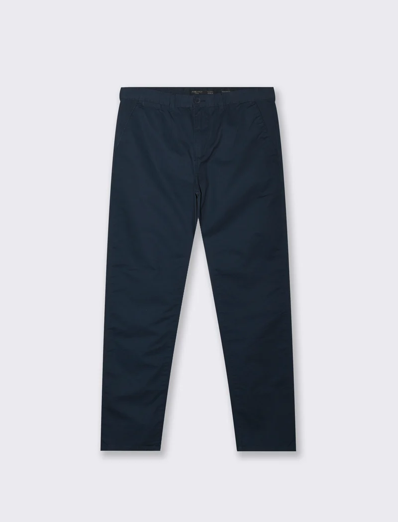 PANTALONI BASIC CHINO REGULAR FIT - Blu