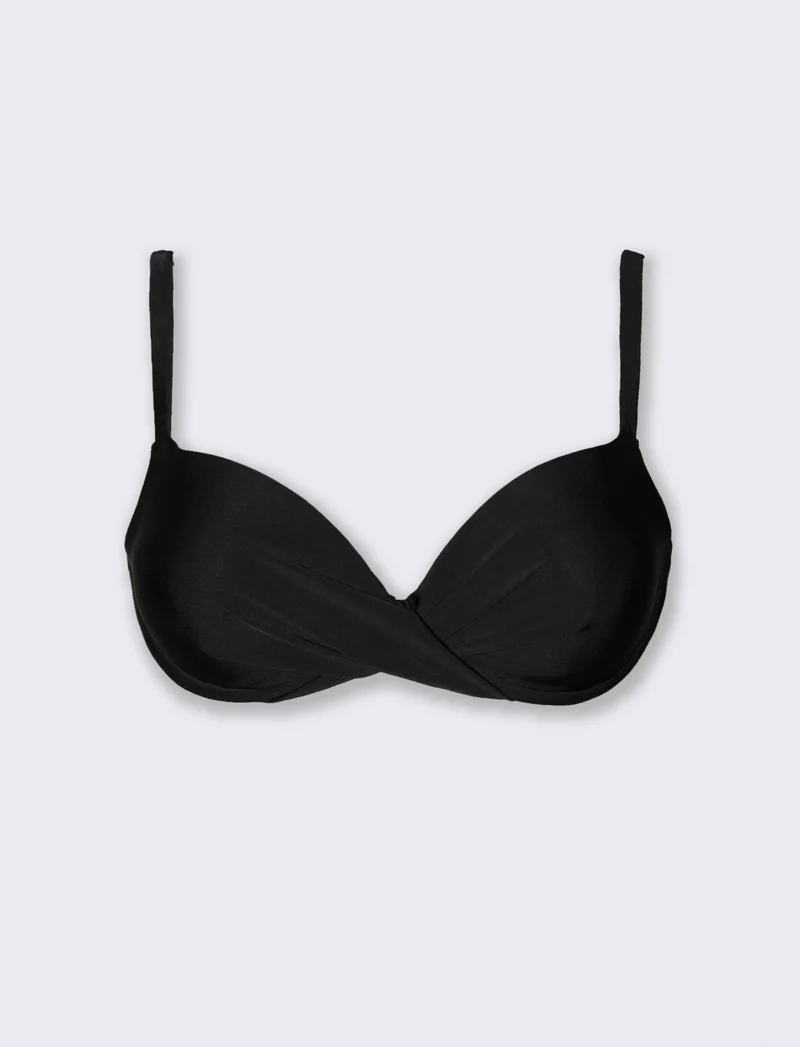 Reggiseno mare donna push up - Nero