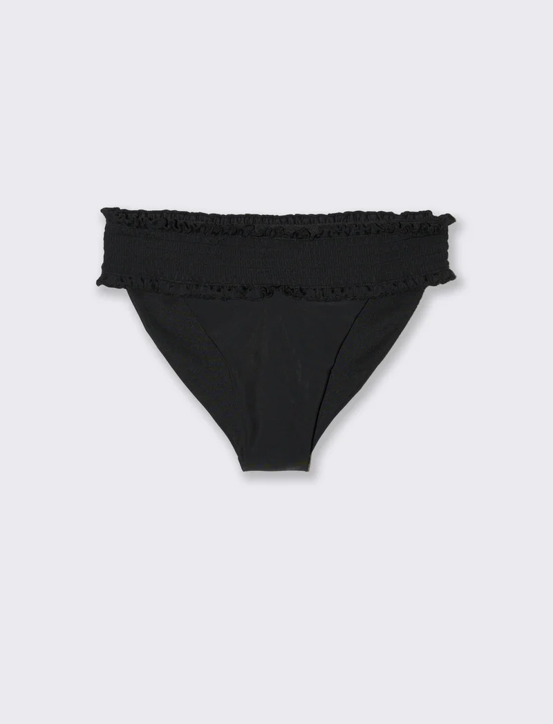 Slip mare donna con laccetti regolabili - Nero