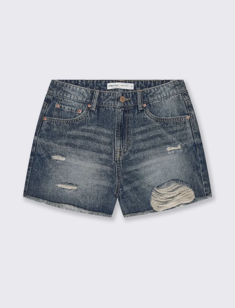 Short in denim da donna - DENIM SCURO