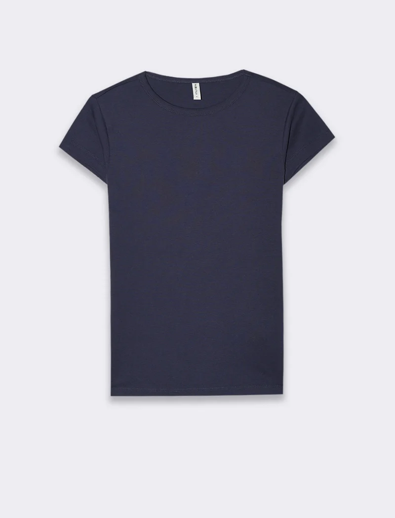 T-shirt basica da donna - Blu