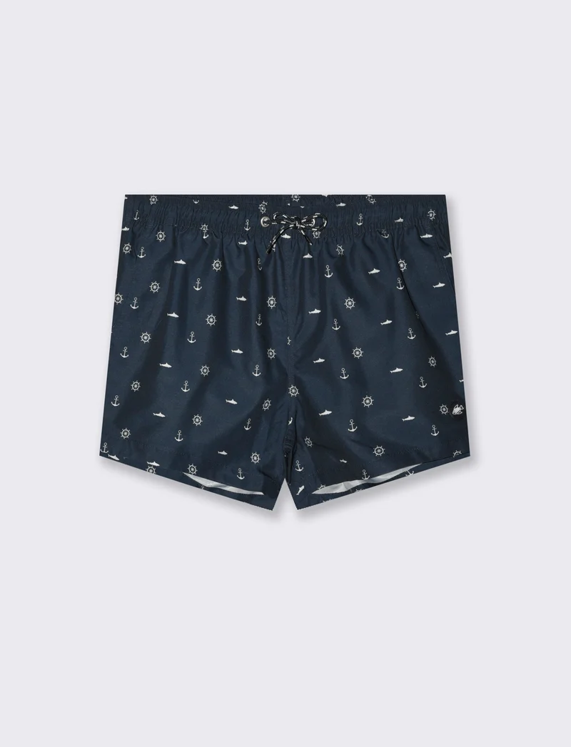 Costume mare a fantasia da uomo - Blu
