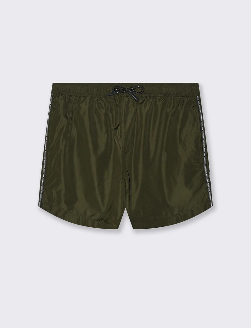 Costume mare sportivo da uomo - Verde militare