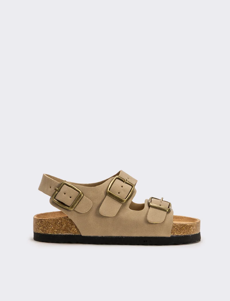 Sandalo scamosciato da bambino - Beige