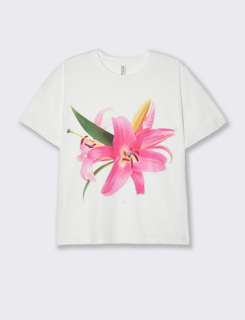 T-shirt con stampa da donna - var 1