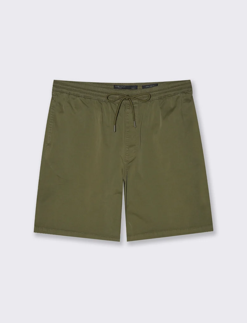 Bermuda baggy wide fit da uomo - Verde oliva