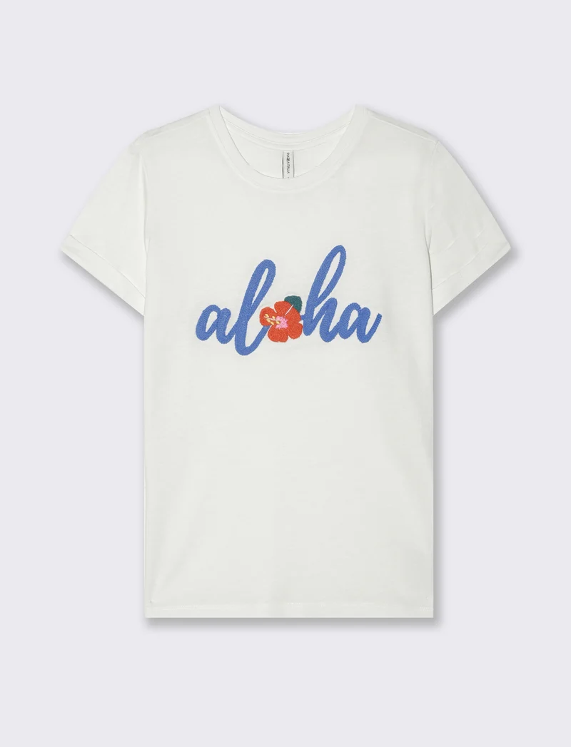 T-shirt con stampa da donna - var 1