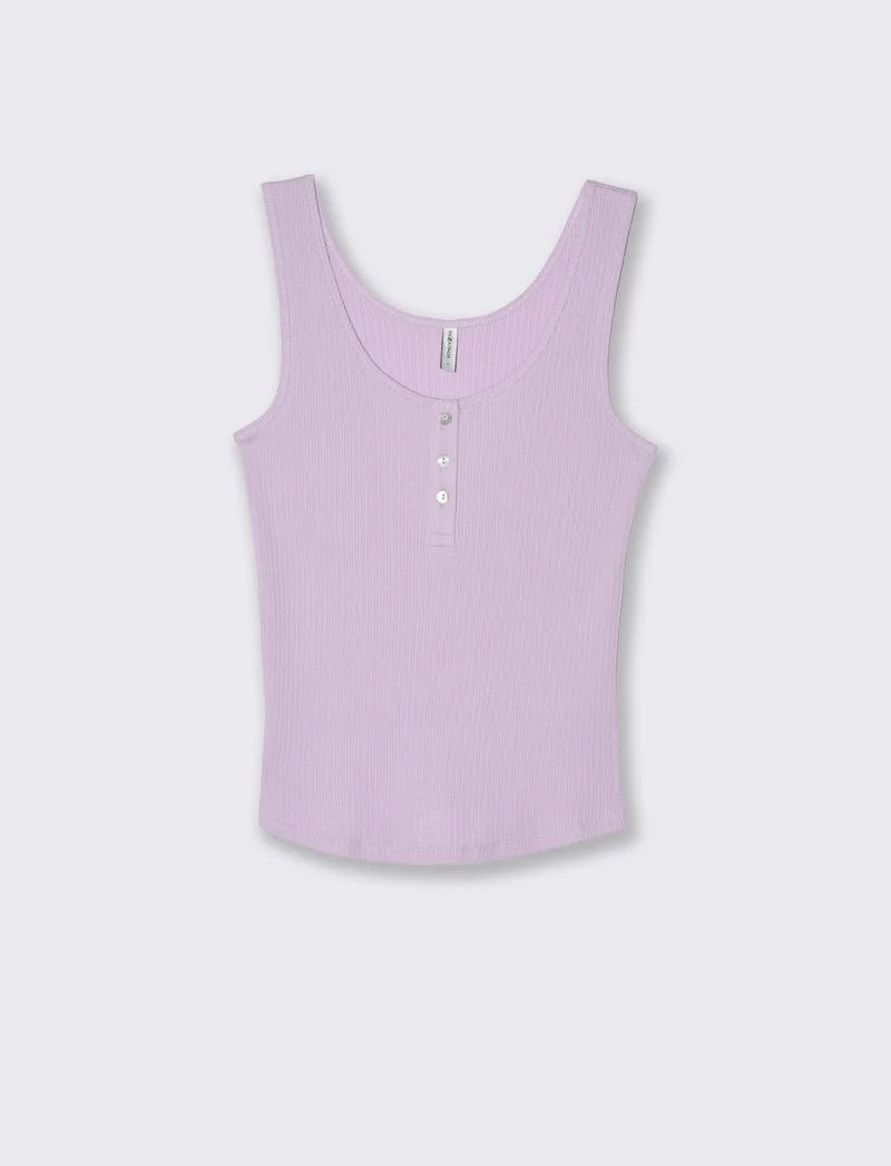 Top con scollo serafino da donna - Viola glicine