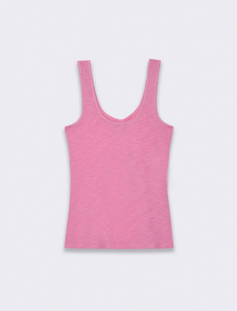 Top con passamaneria da donna - Rosa