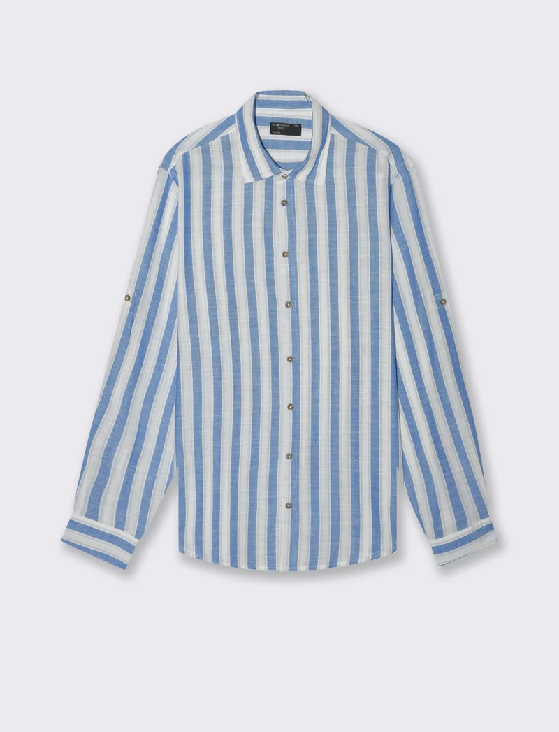 Camicia a righe da uomo - Bluette