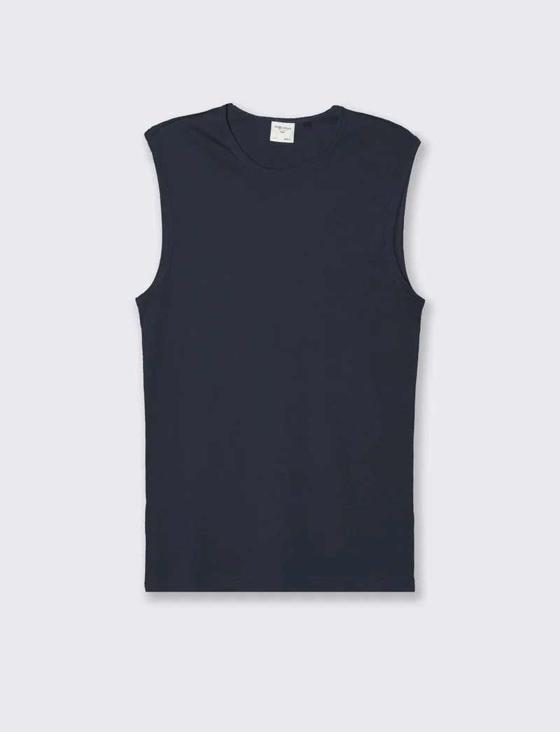 T-shirt senza maniche da uomo - Blu