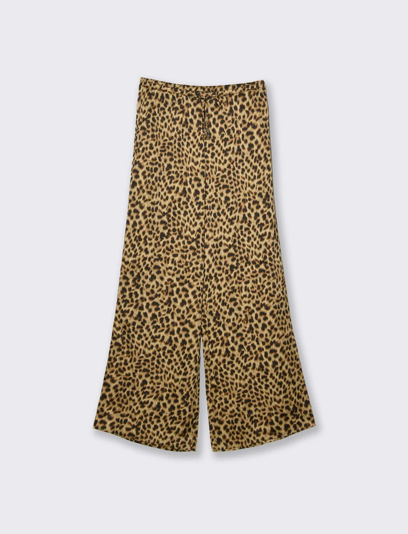 Pantalone con elastico e culisse da donna - var 1
