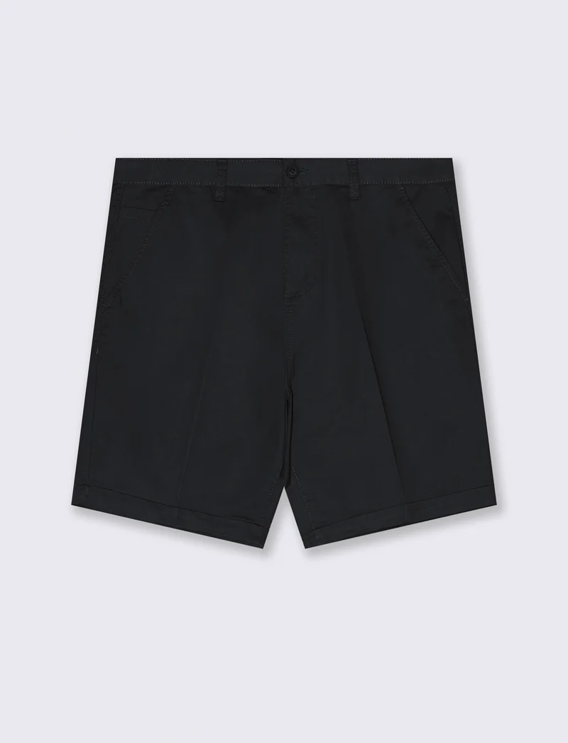 Bermuda chino regular fit da uomo - Nero