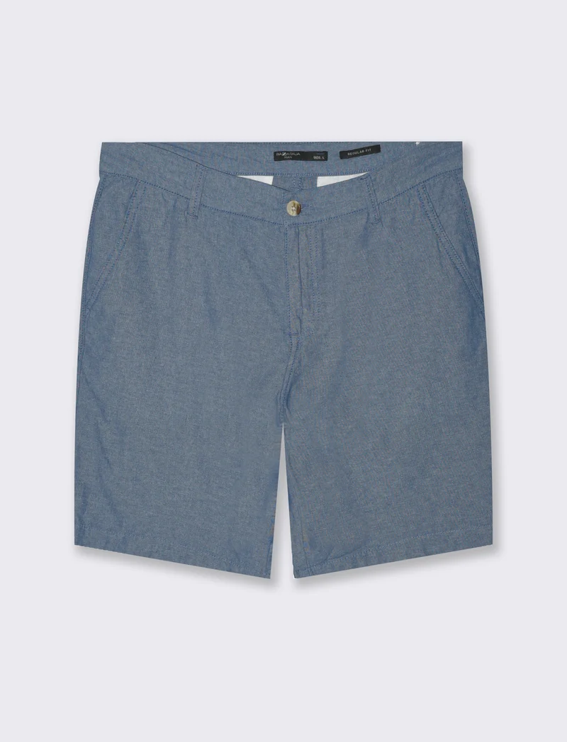 Pantaloni jogger in cotone effetto melange da uomo - Blu