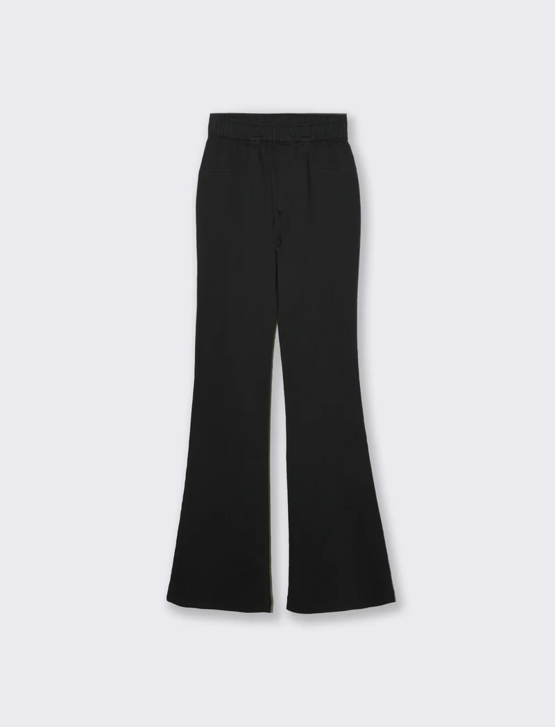 Pantalone a zampa da donna - Nero
