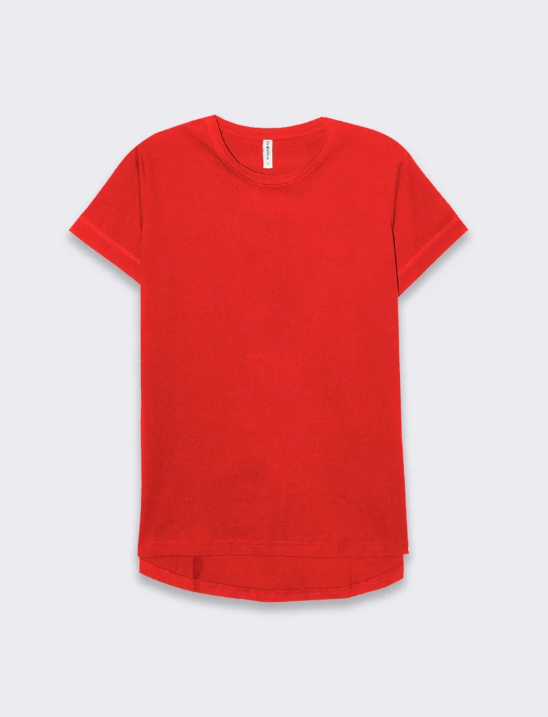 T-shirt basica da donna - Rosso