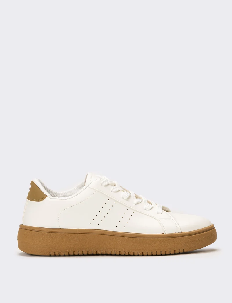 Sneakers basic da uomo - Bianco