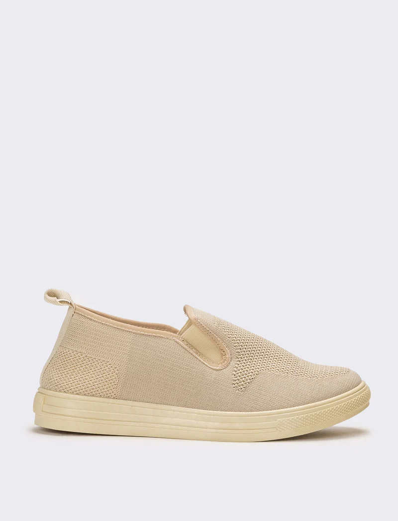 Slip-on in tessuto tecnico da uomo - Beige