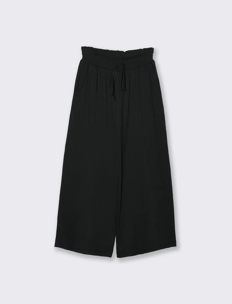 Pantalone coulotte da donna - Nero