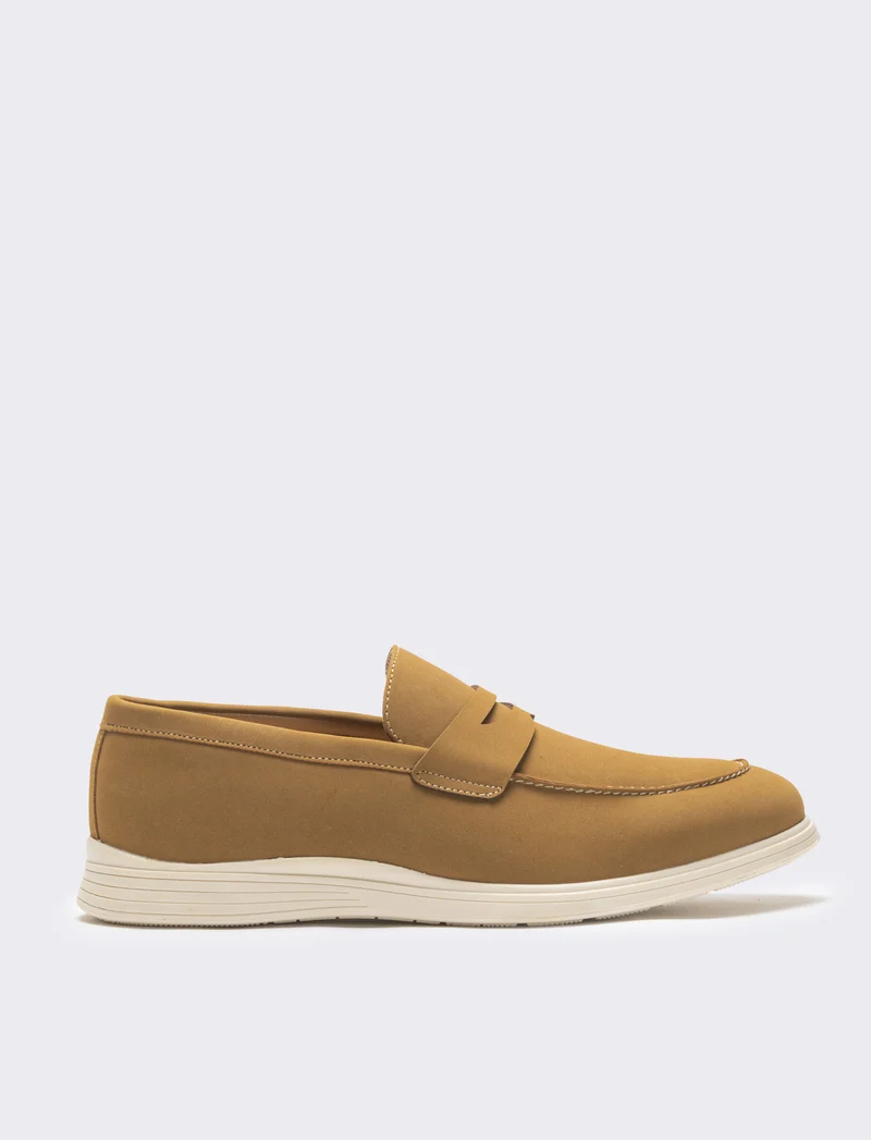 Mocassino da uomo scamosciato - Beige