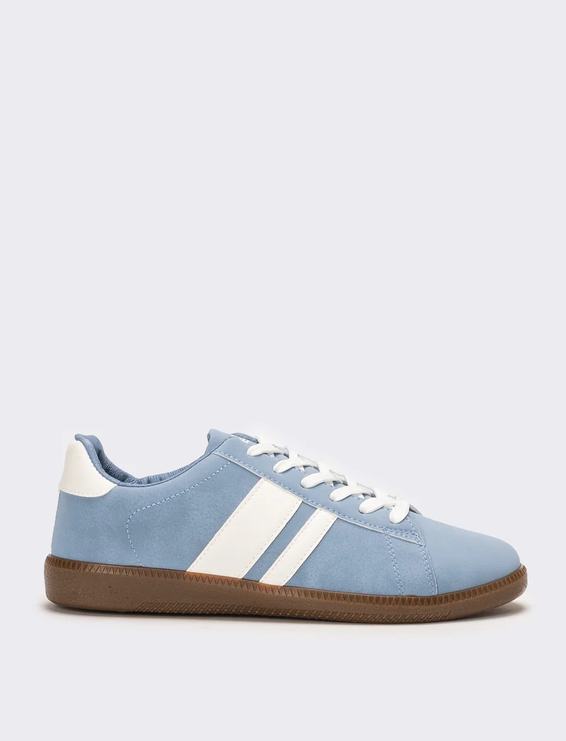 Sneakers scamosciata da uomo - Azzurro