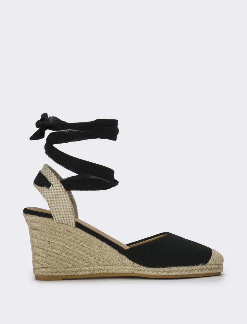 Sandalo Espadrillas da donna - Nero