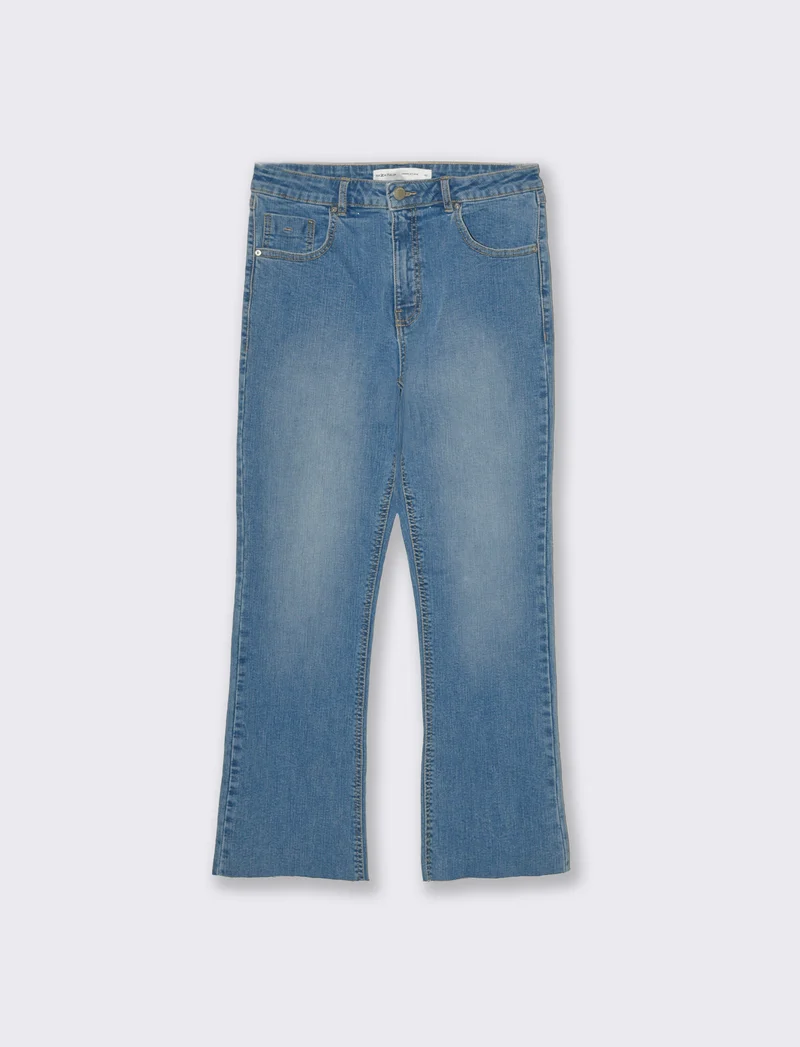 Jeans basico alla caviglia da donna - Denim