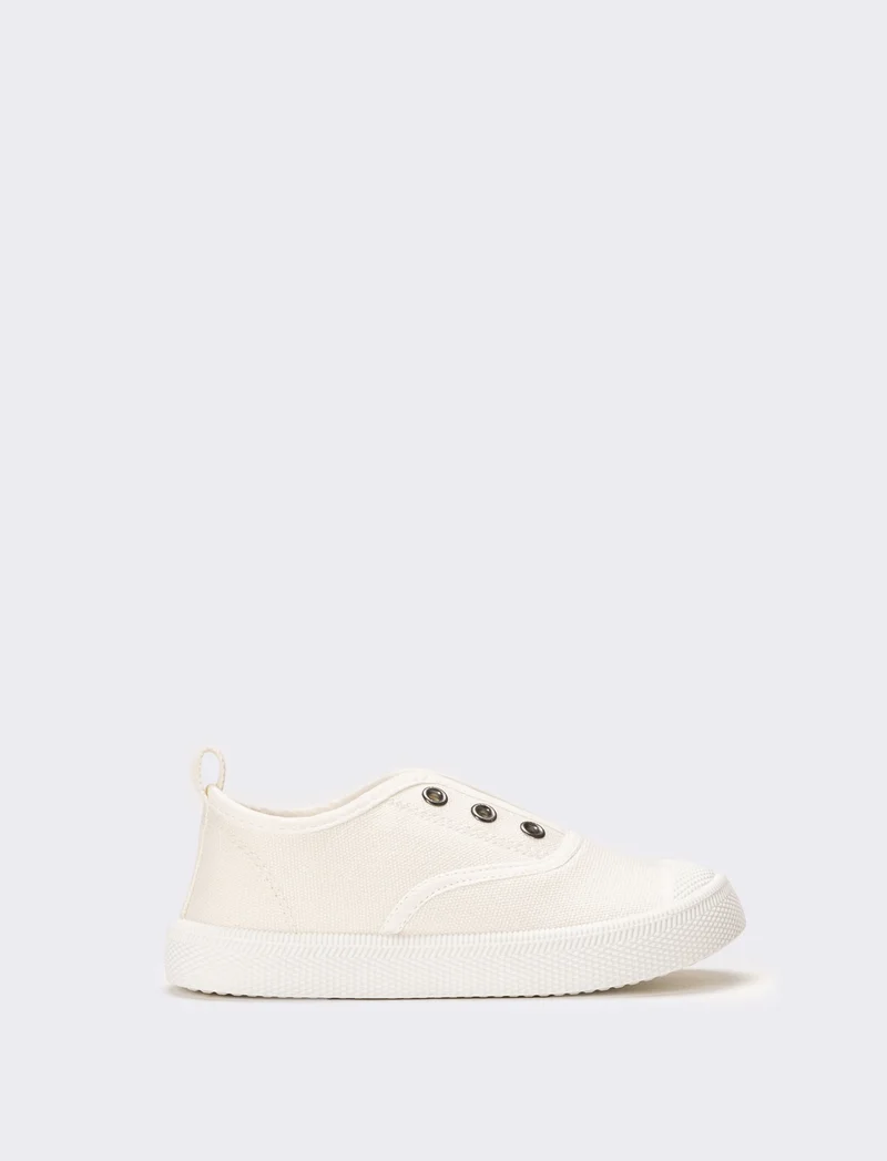 Scarpa da bambina in canvas - Bianco