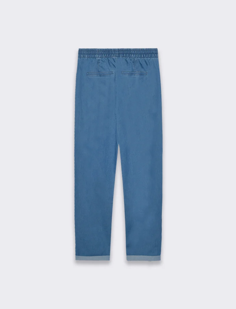 Pantalone con coullisse da donna - Denim