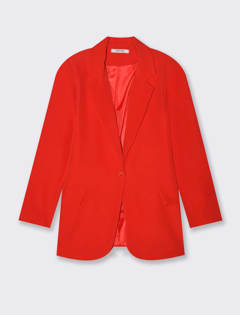 Blazer donna con collo revers e tasche - Aragosta