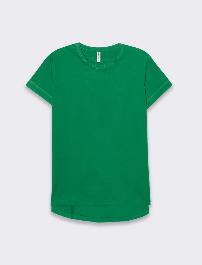 T-shirt basica da donna - Verde prato