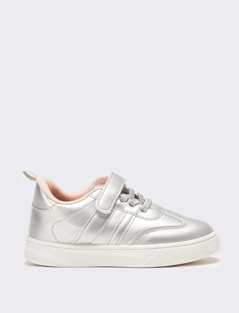 Sneakers da bambina argentata - Argento