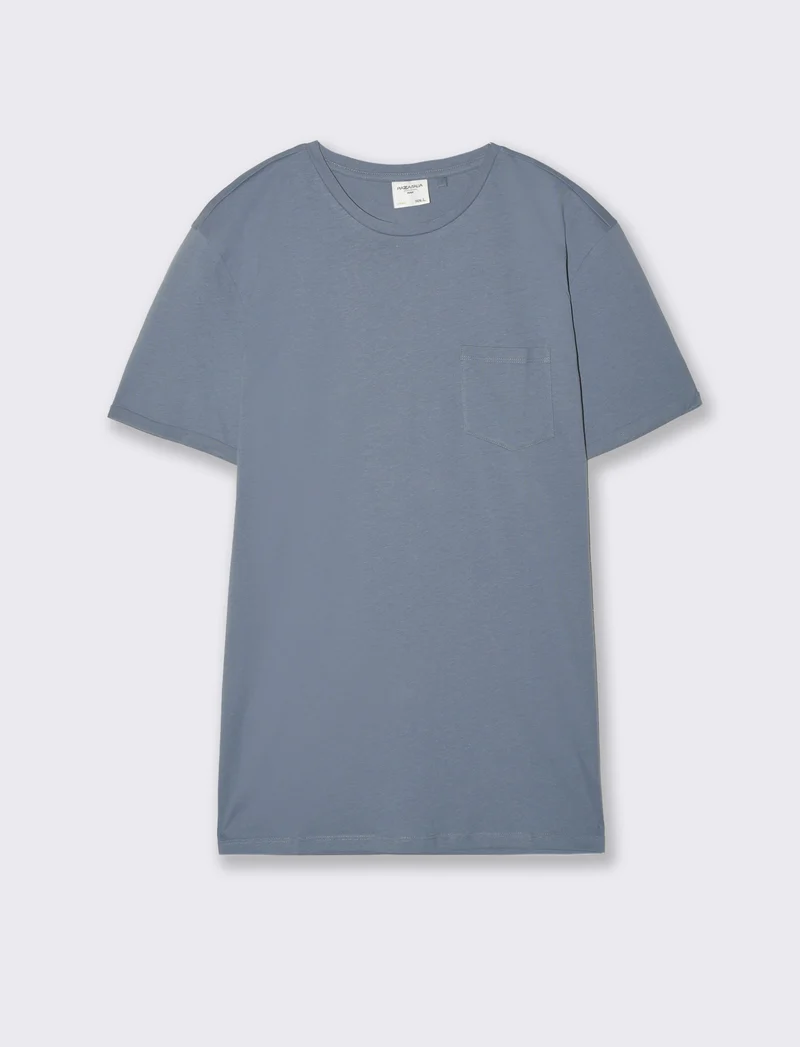 T-shirt basic con tasca da uomo - CARTA DA ZUCCHERO