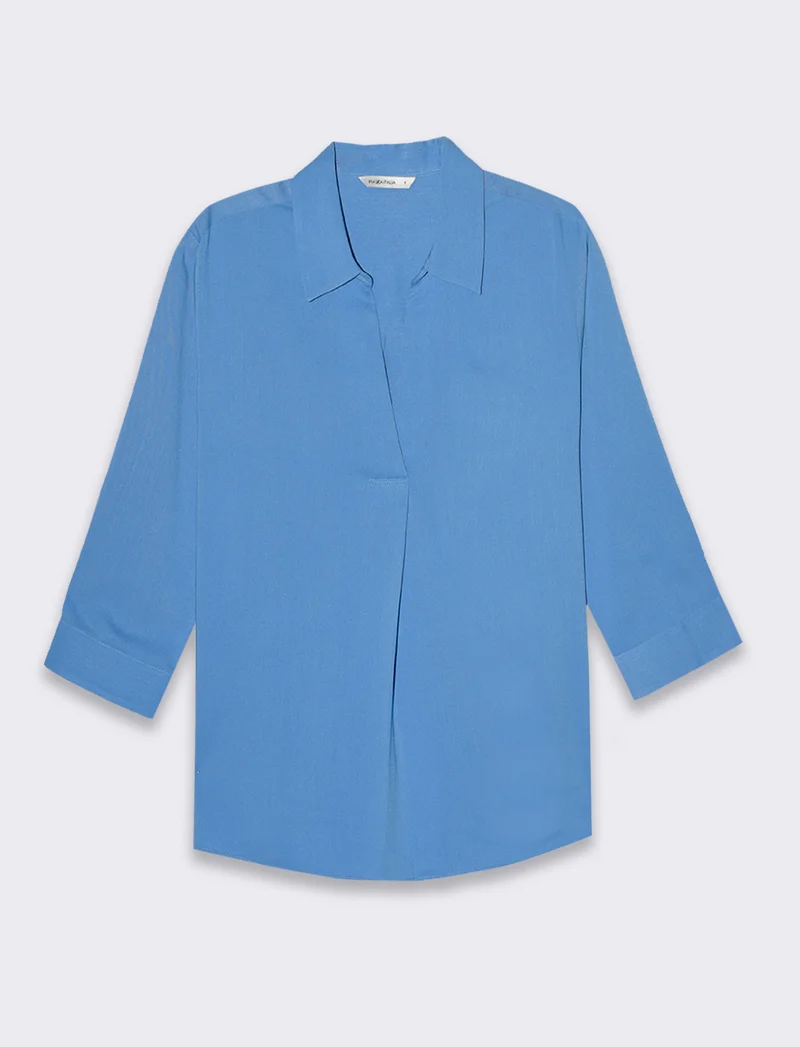 Casacca manica lunga da donna - Blu cielo